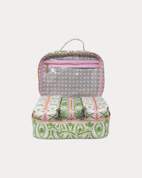 LG TOILETRY CASE TEXTURED PALM STRIPE