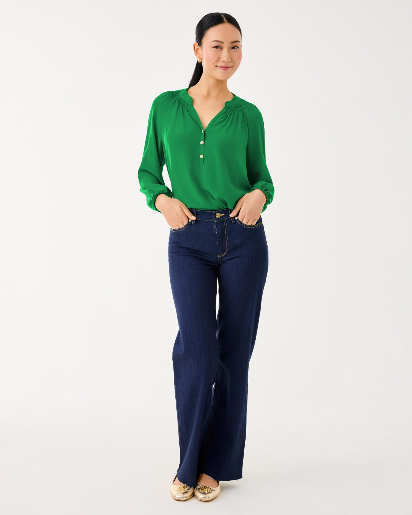 Elsa Top Bamboo Green