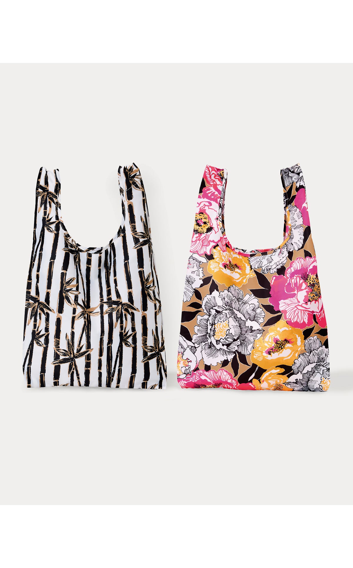 GWP SET OF 2 REUSABLE BAG IN PEONY PERFECTION