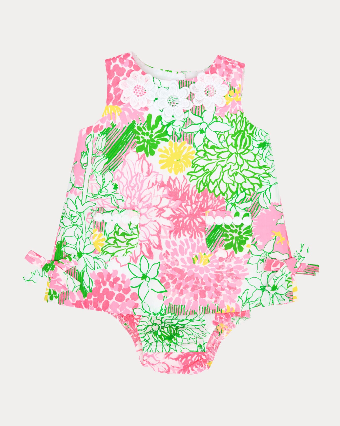 Baby Lilly Shift Dress Resort White Mum Patch