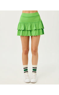 MIESHA SCALLOP SKORT UPF 50+ IN CHATEAU GREEN