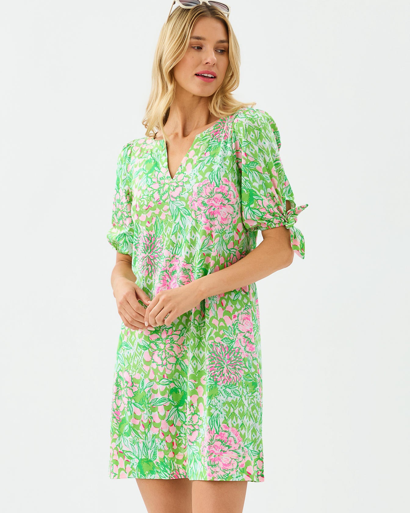 EASLEY KNIT DRESS LIME FEELING GOOD