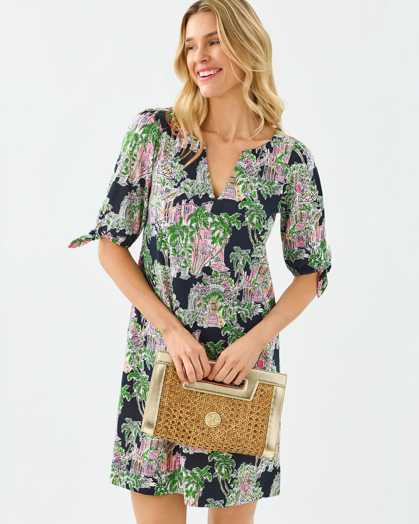 EASLEY KNIT DRESS ONYX ANNIVERSARY TOILE