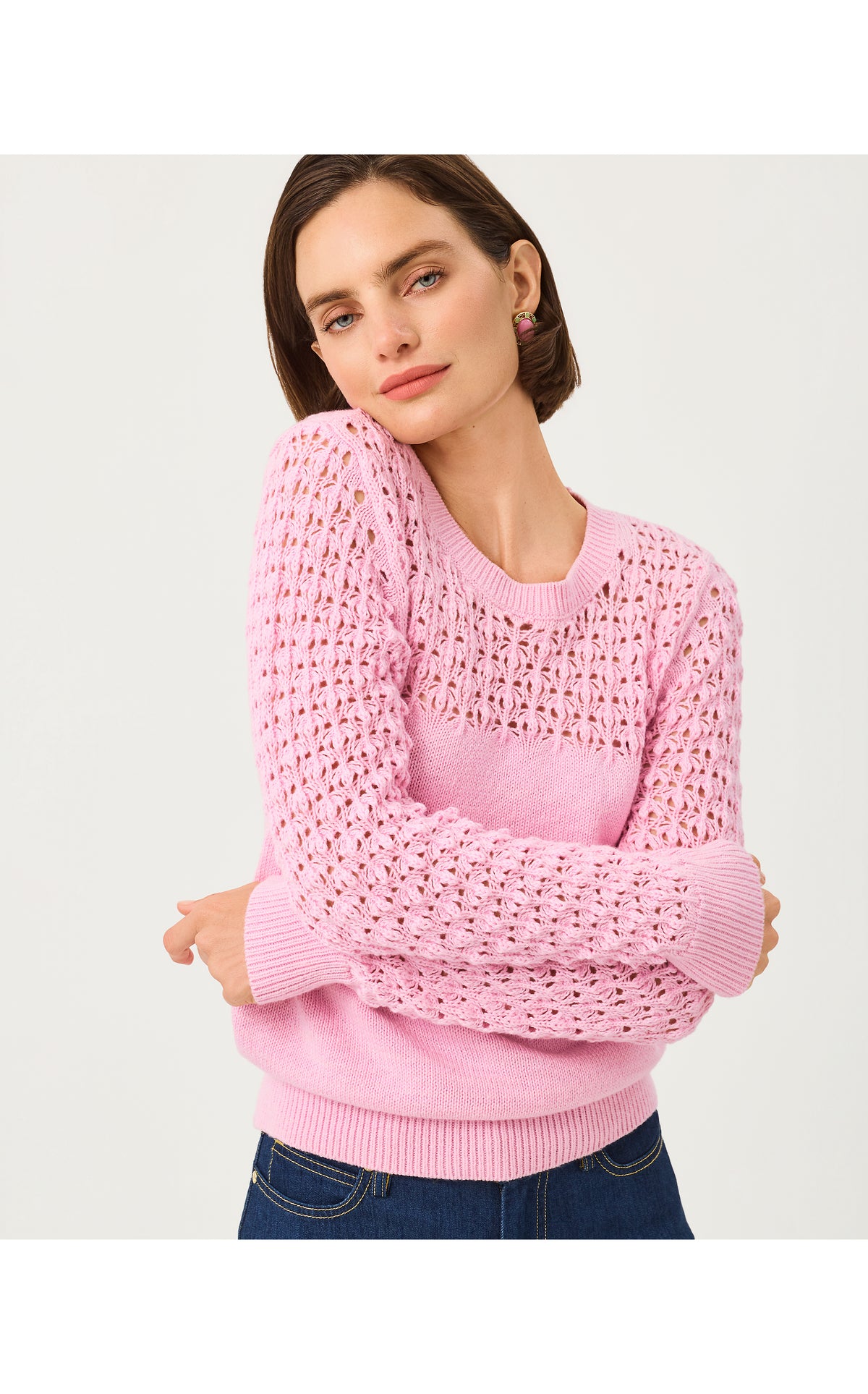 DAISA SWEATER IN OLEANDER PINK