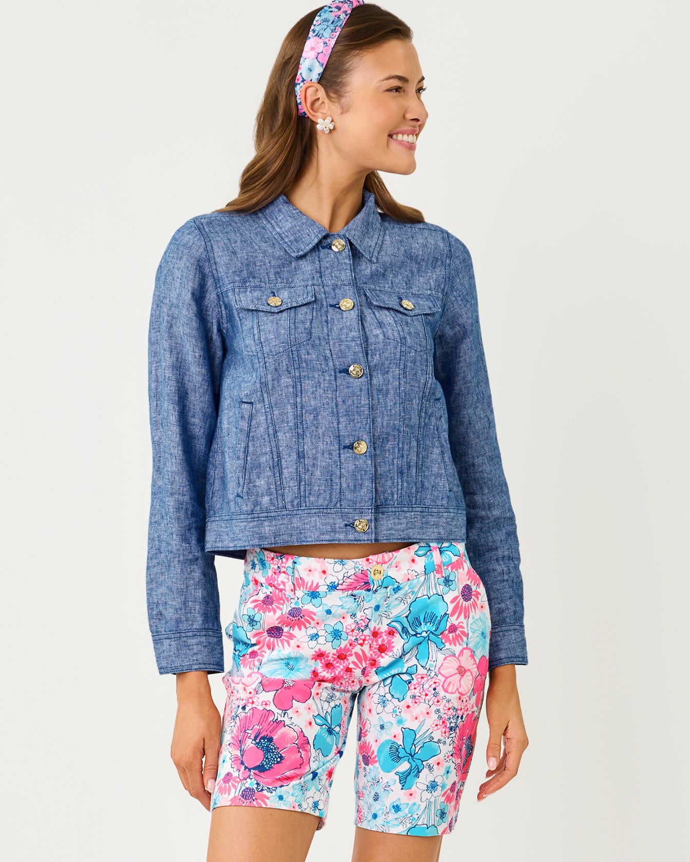 Natia Mid-Rise Knit Short In In All Her Glory