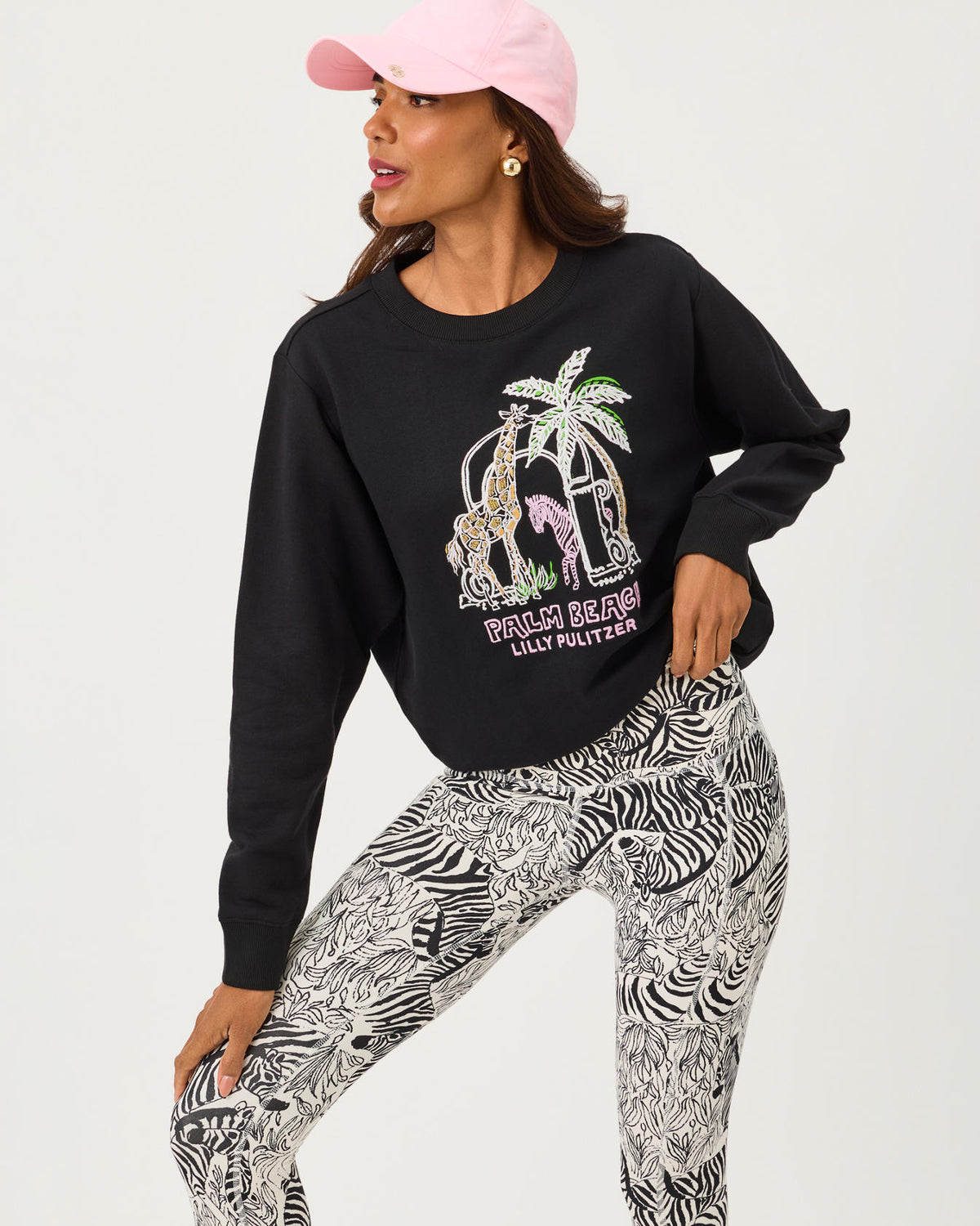 BALLAD LONG SLEEVE SWEATSHIRT IN LILLYS ZOO EMBELLISHMENT