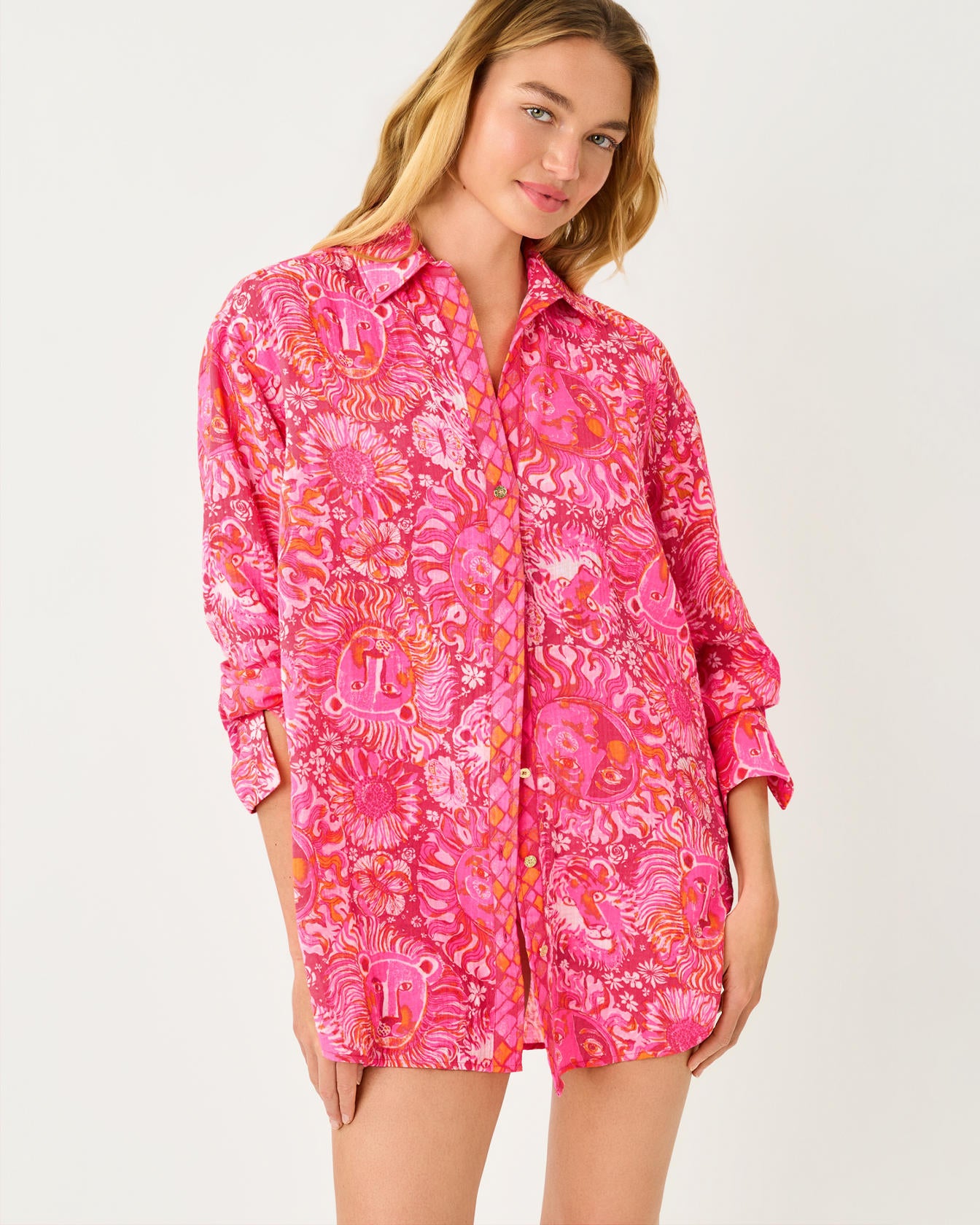 Kwitney Long-Sleeve Cover Up In Jims Stuff Engineered Coverup