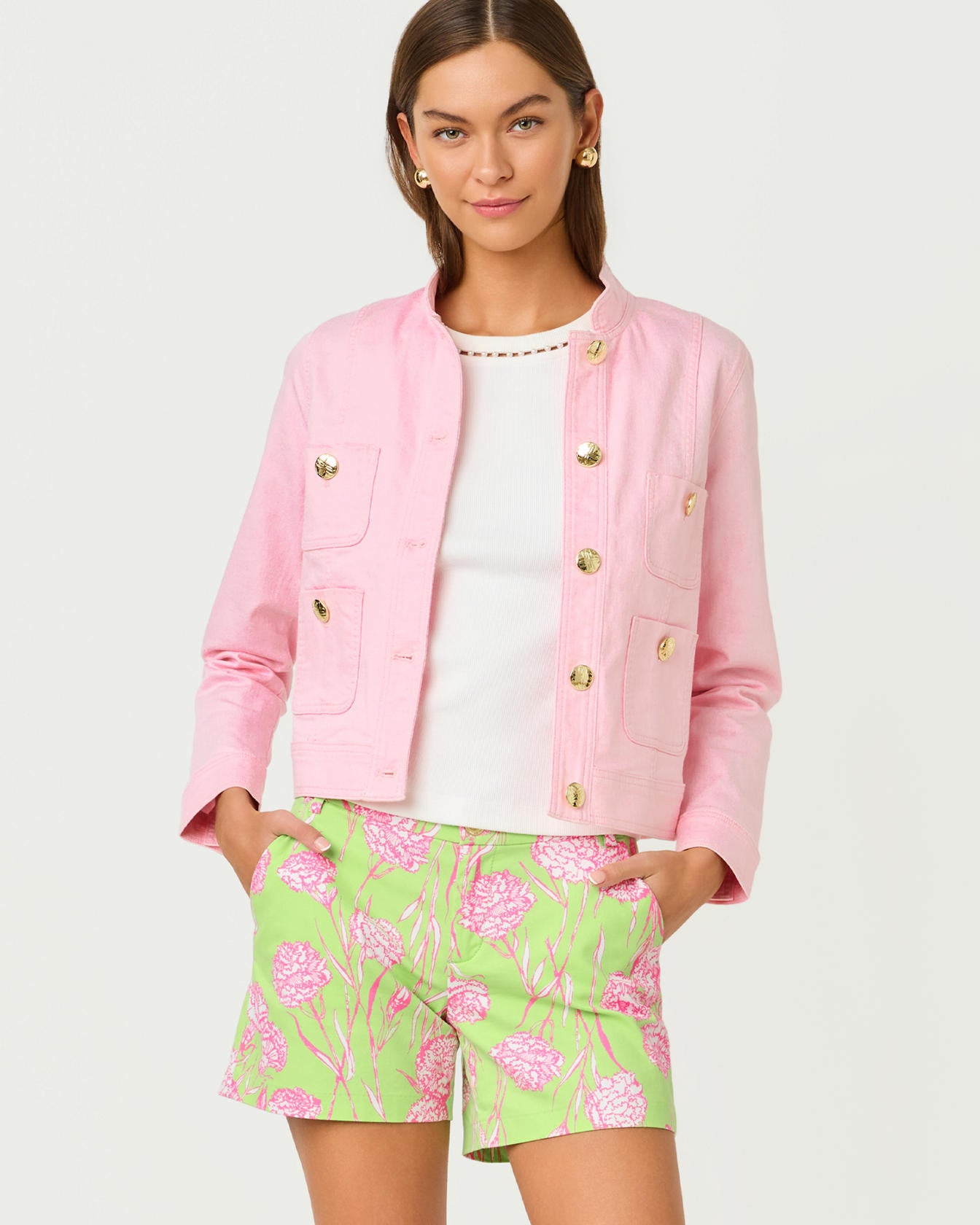 Callahan Mid Rise Short Pistachio Macaron Alina