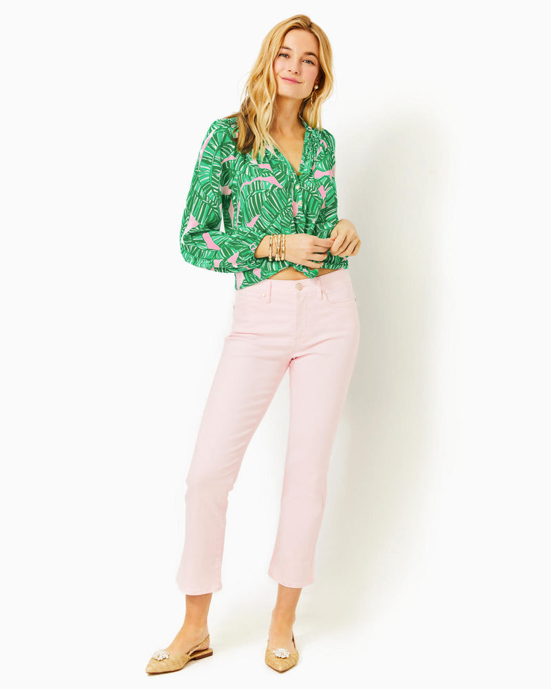 Annet High Rise Flare Pink