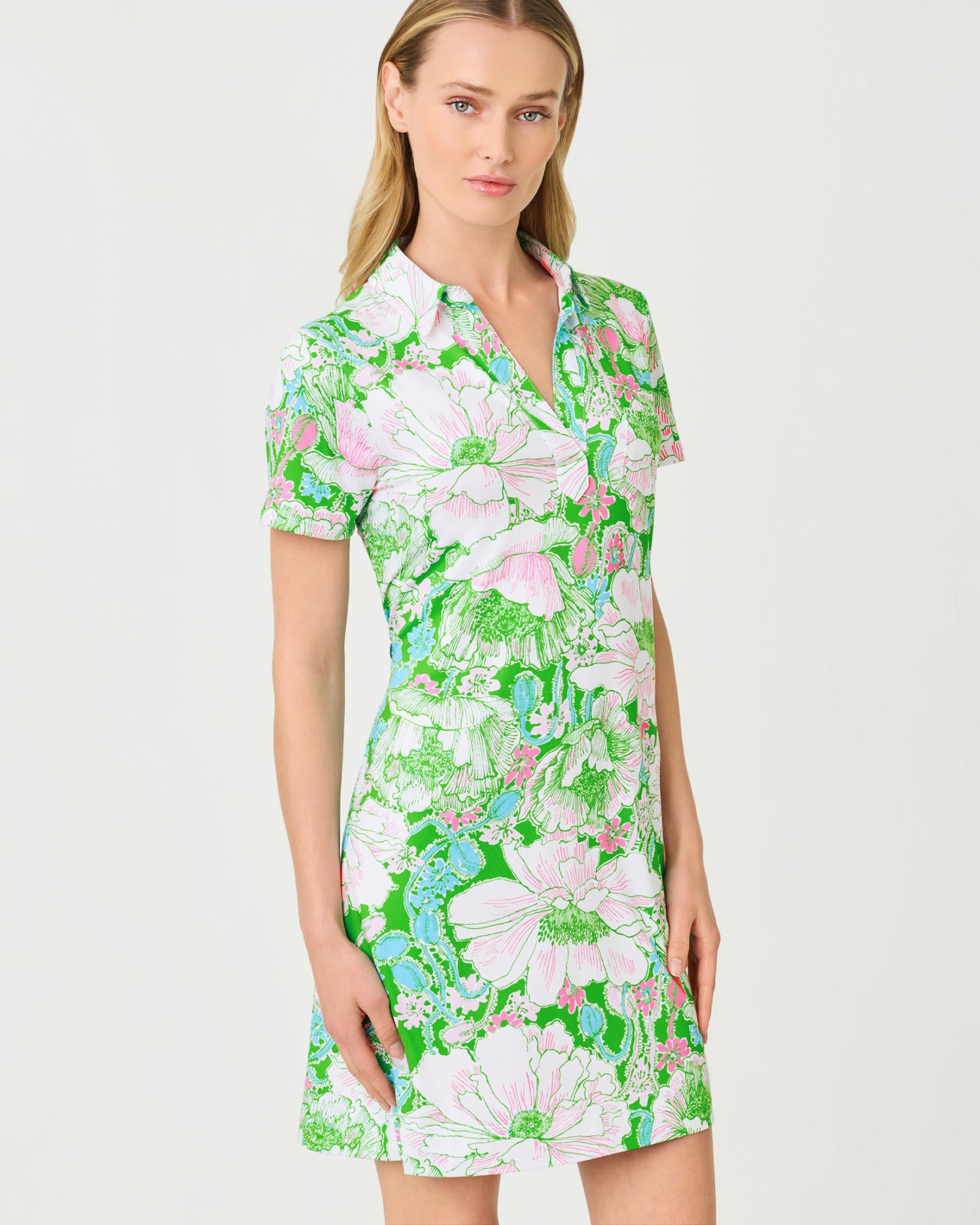Dune UPF 50+ Short Sleeve Putting Green Poppyland
