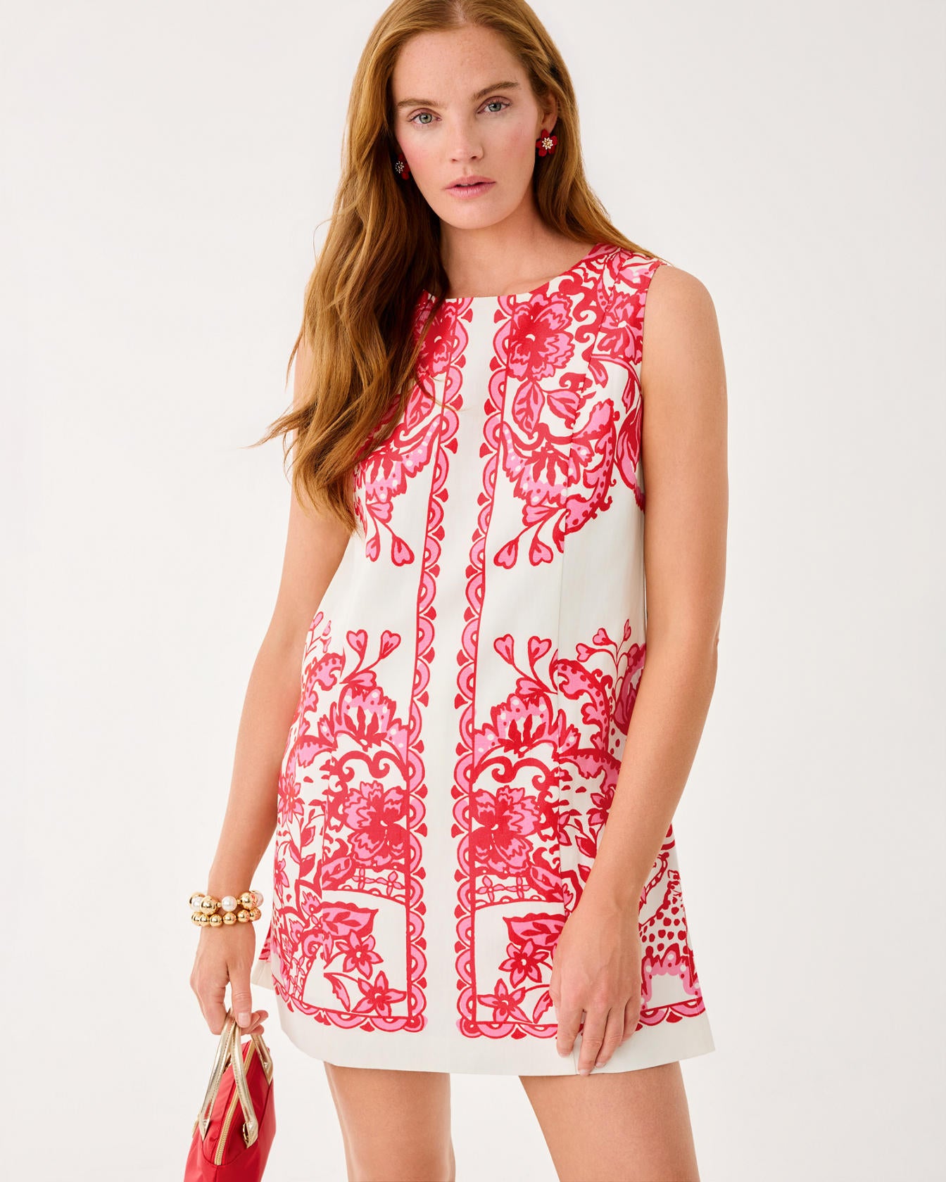Sadie Shift Romper Coconut Spicy Socialite Engineered Romper