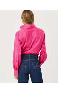 THE TIE LILLY SHIRT IN PINK ASTER
