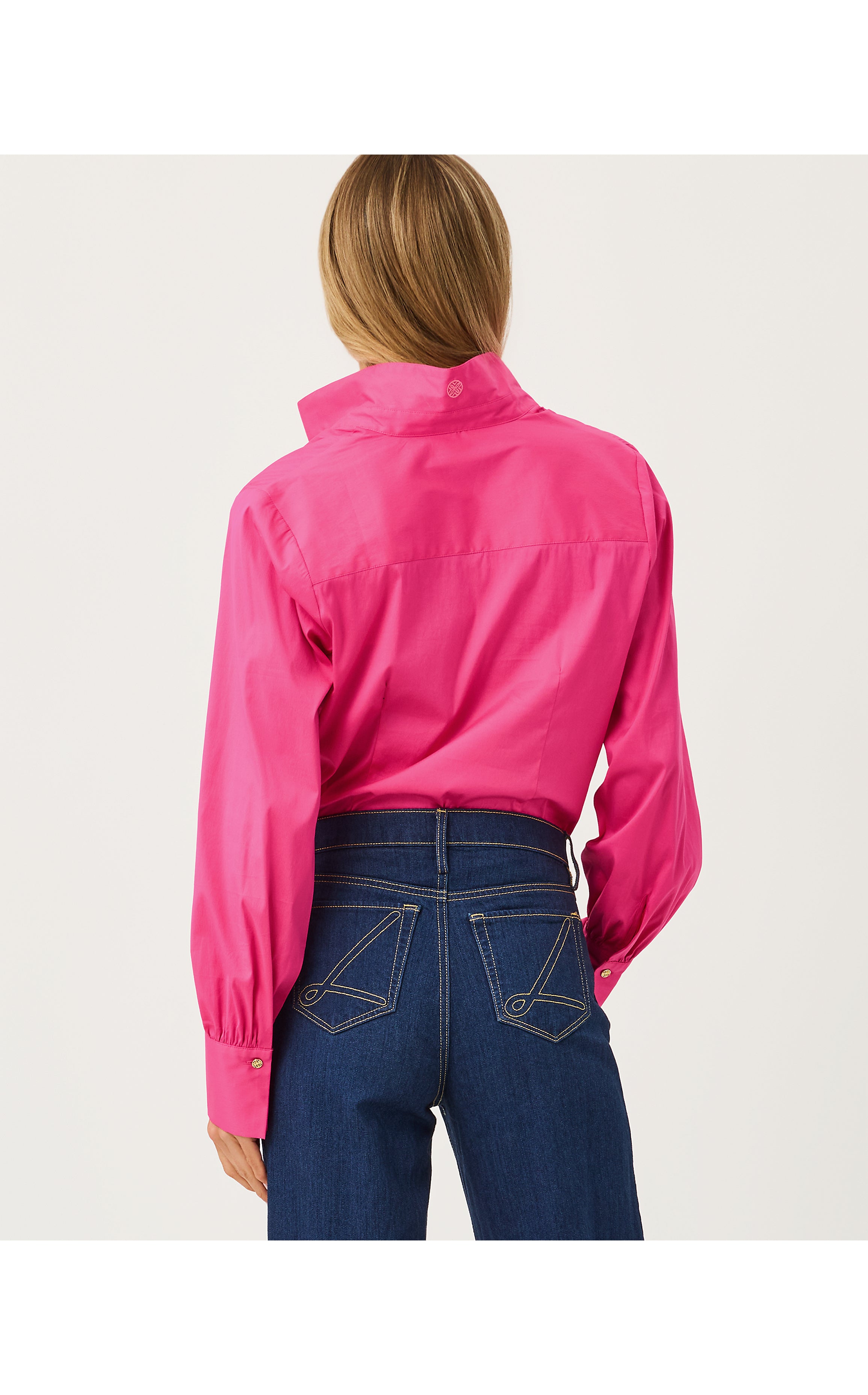 THE TIE LILLY SHIRT IN PINK ASTER