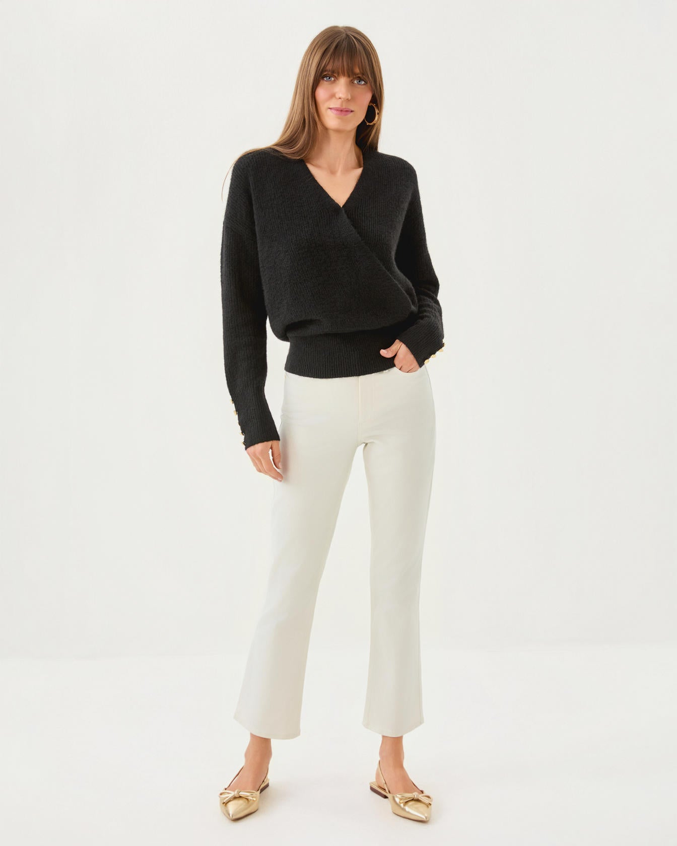 LIZA SHIMMER CROP FLARE