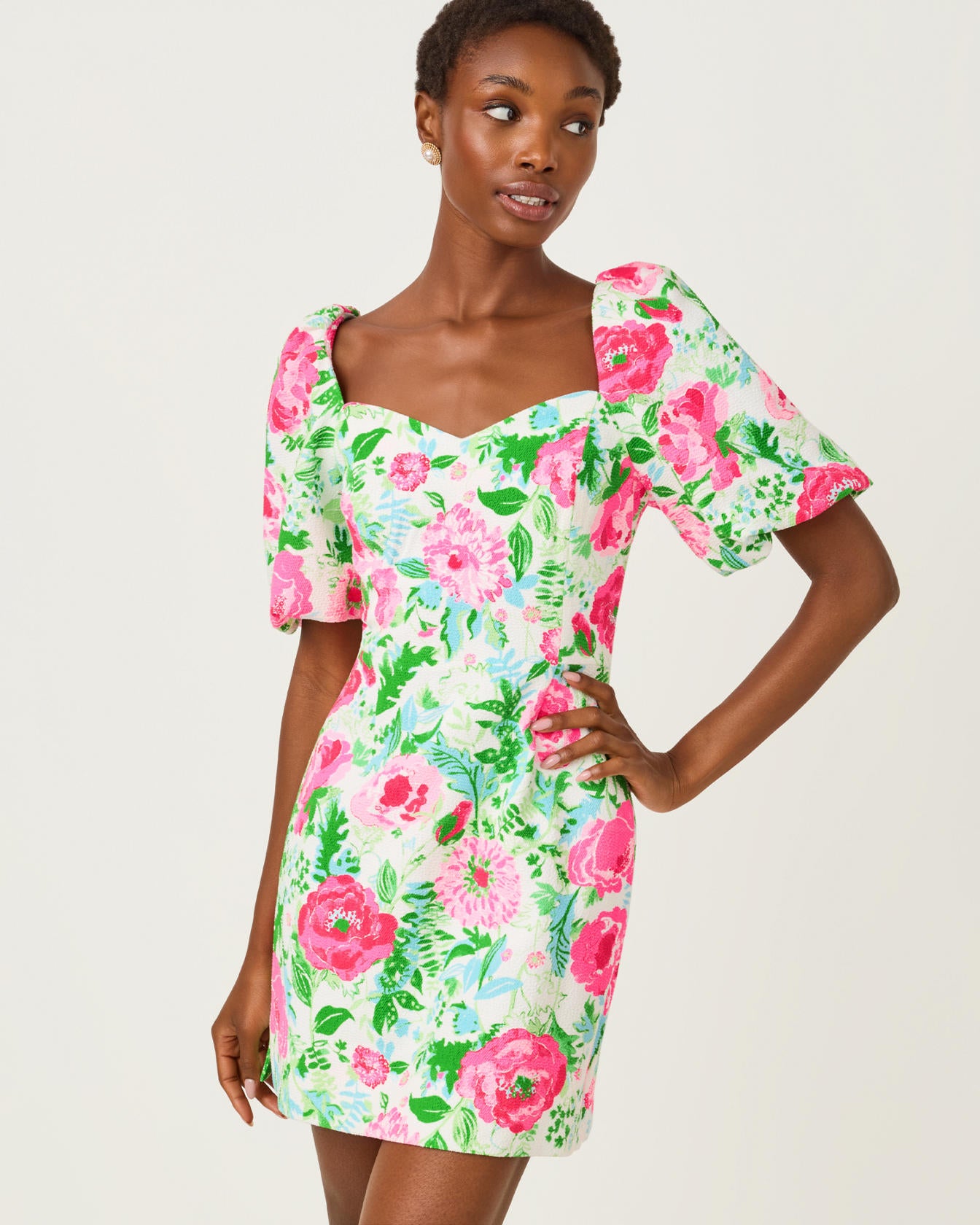 Justina Skirted Romper Multi Poppy Party