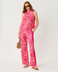 Bal Harbour Stretch Palazo Pant In Jims Stuff Engineered Set