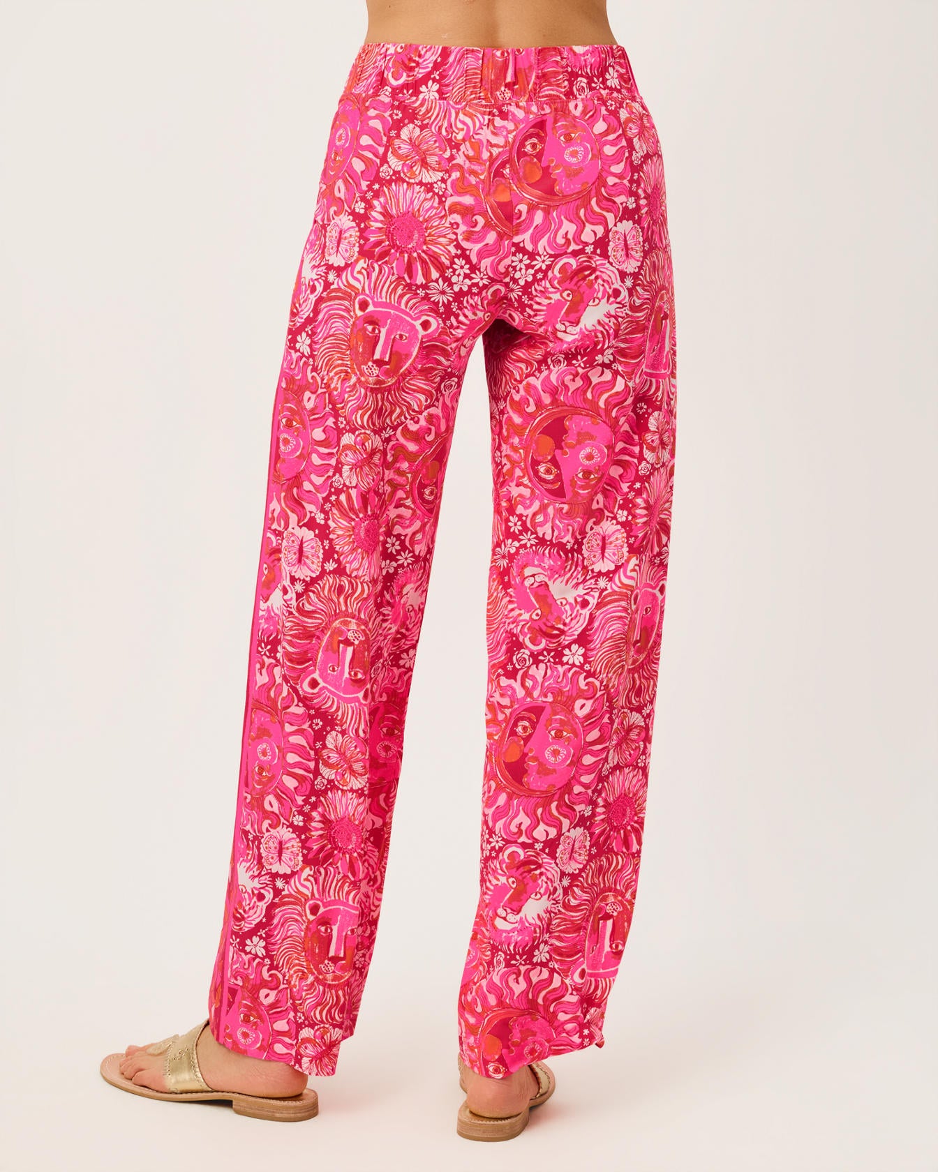 Bal Harbour Stretch Palazo Pant In Jims Stuff Engineered Set