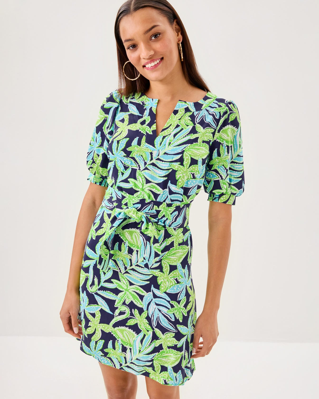 OLIVINE SHORT SLEEVE DRESS