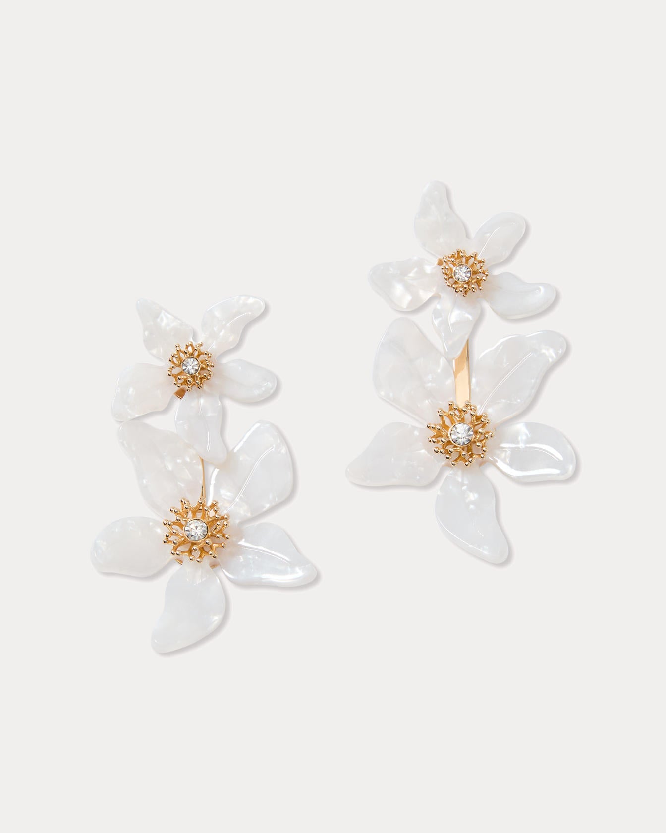 Plumes In Bloom Earrings Coconut