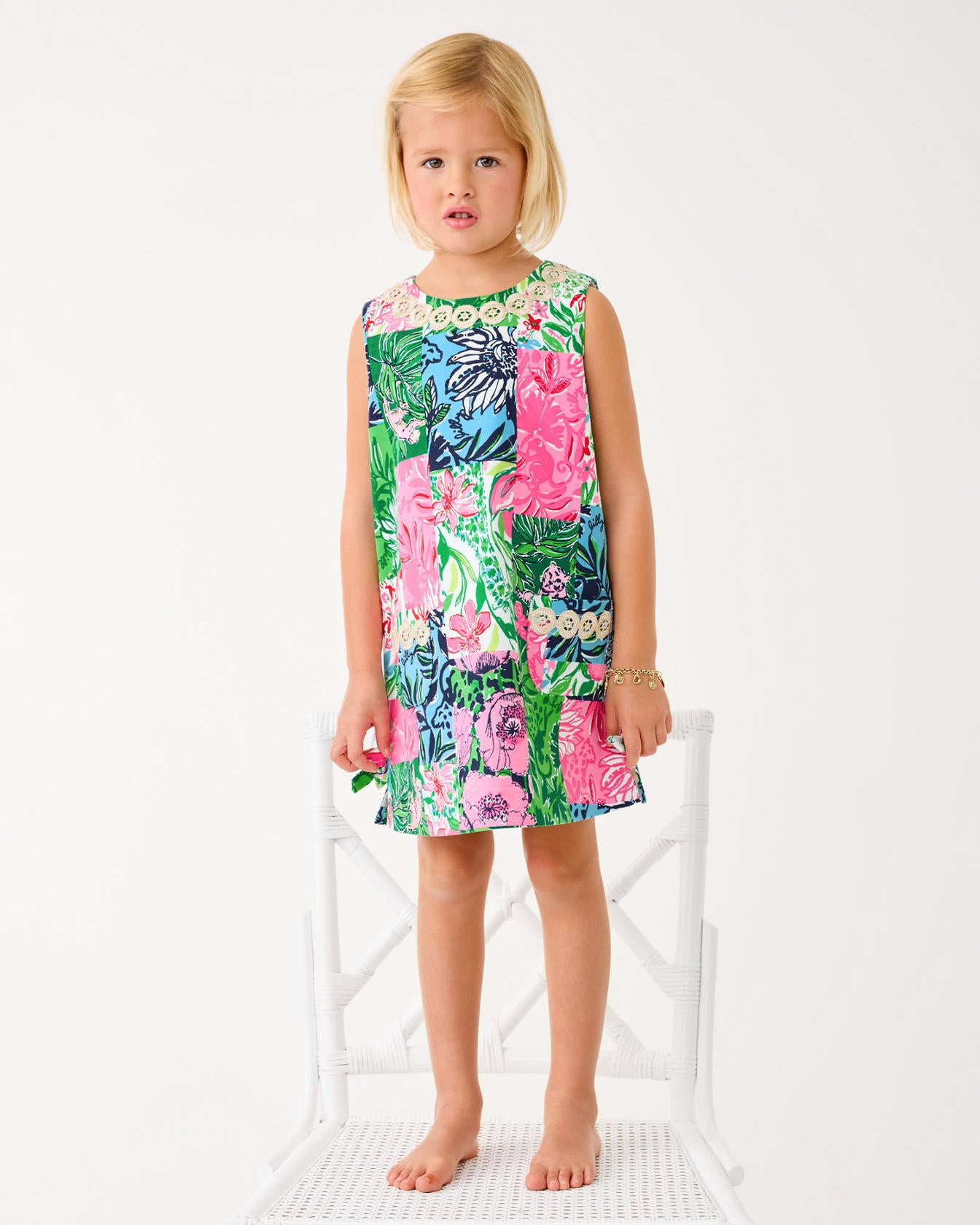 Little Lilly Classic Shift Multi Party Punch Patch