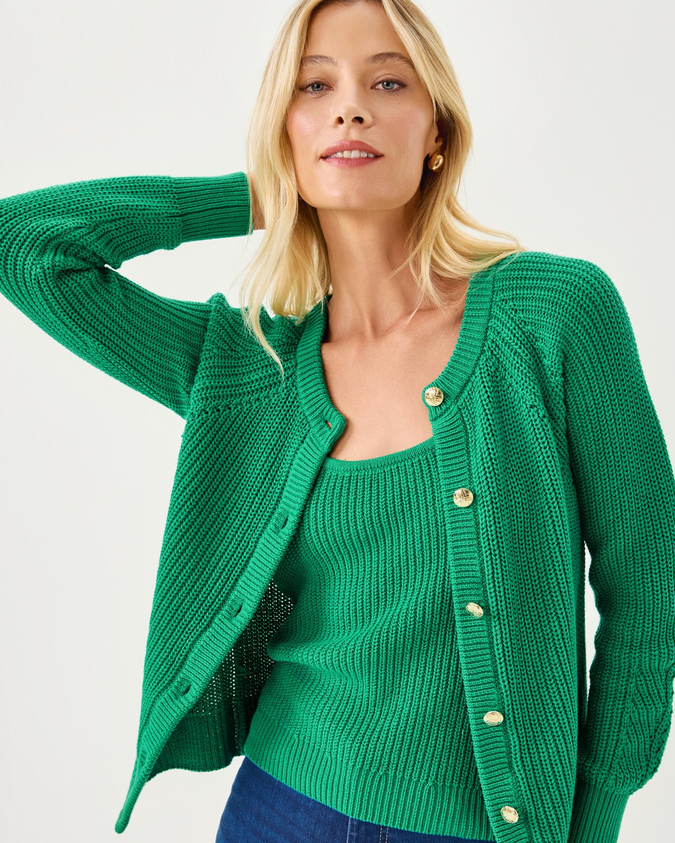 BRISTOW CARDIGAN GREEN