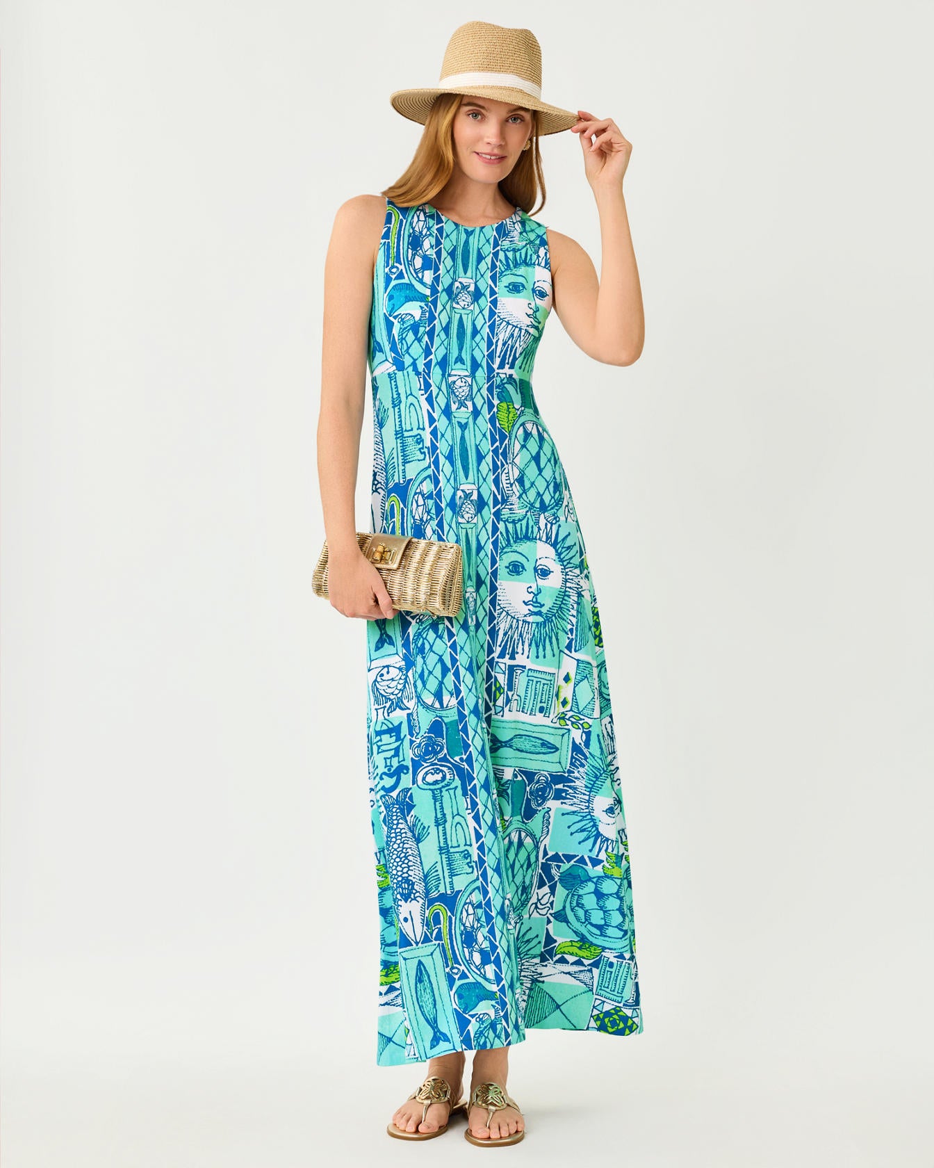 Ellison Maxi Dress In Harlillyquin Engineered Knit Maxi