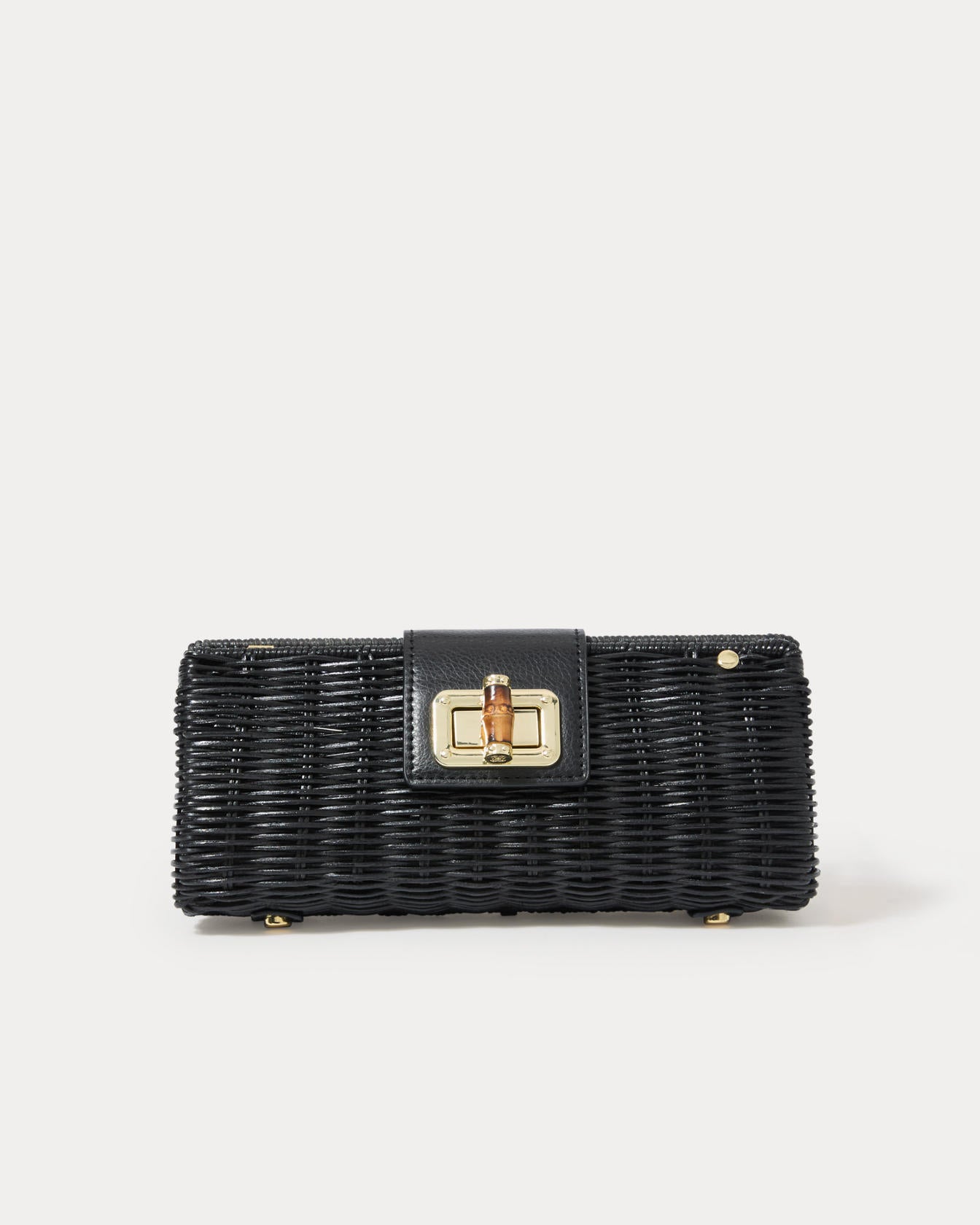 LEENA WICKER CLUTCH