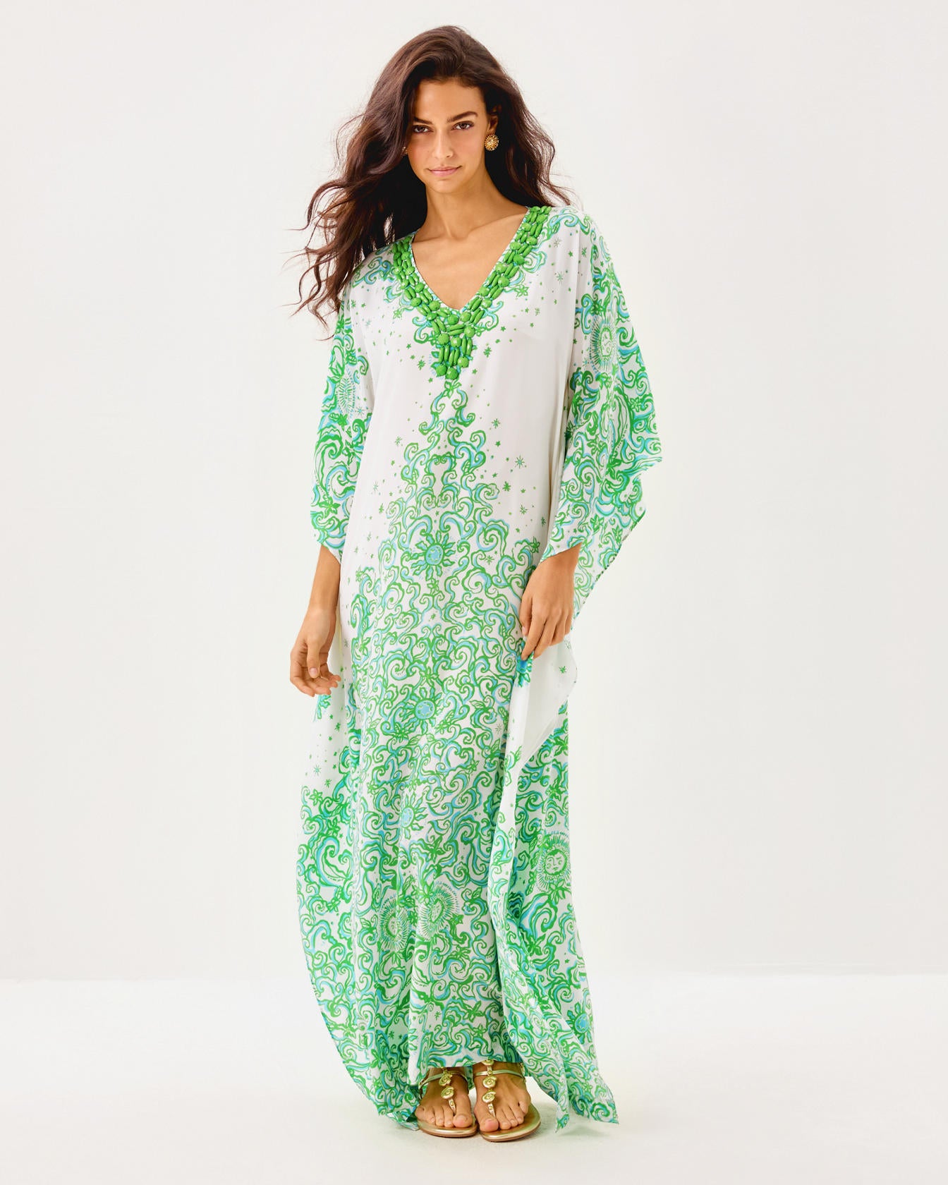 MARILLA SILK MAXI CAFTAN