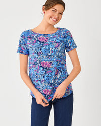 KEY WEST TOP IN PAISLEY PARADE