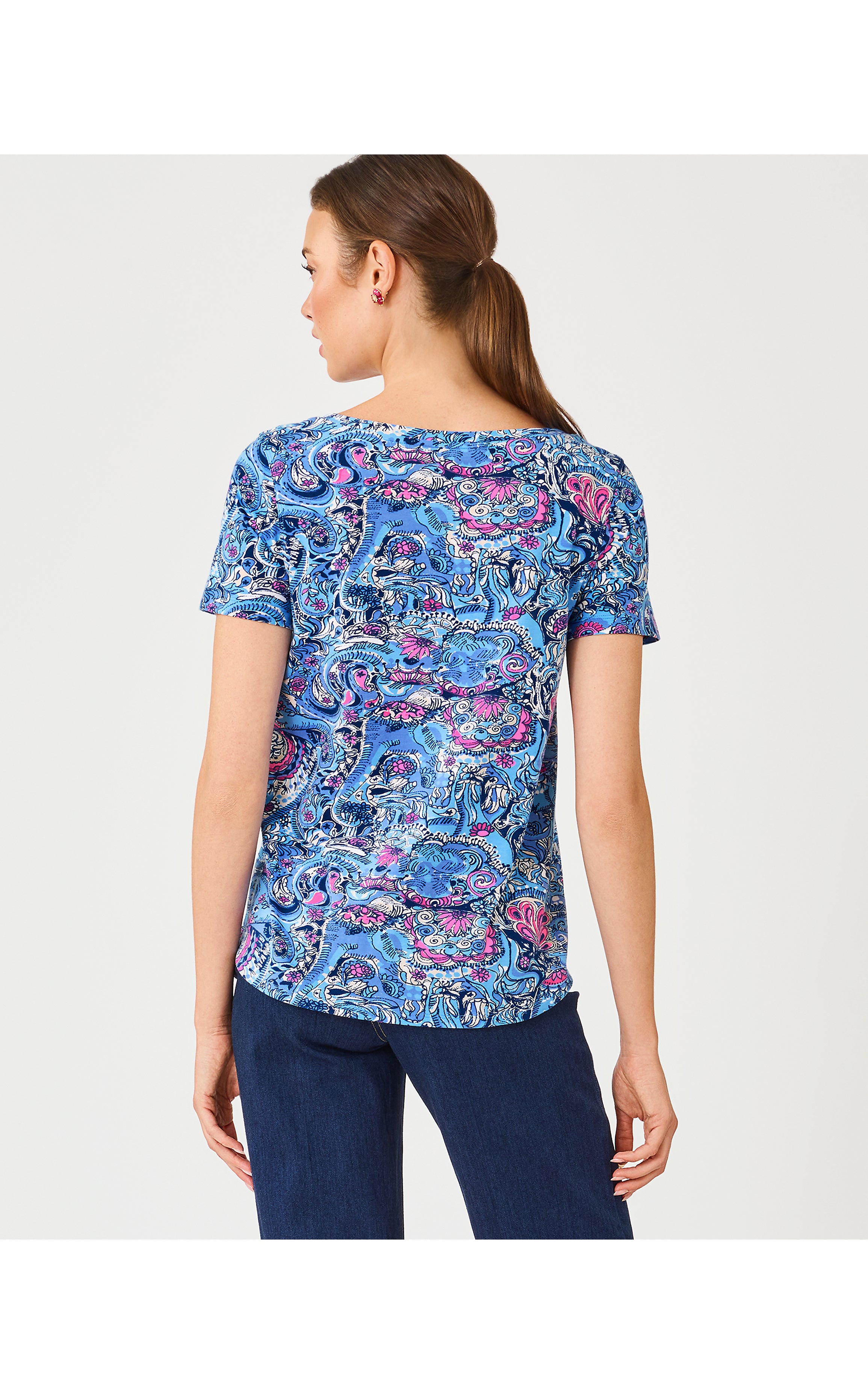 KEY WEST TOP IN PAISLEY PARADE