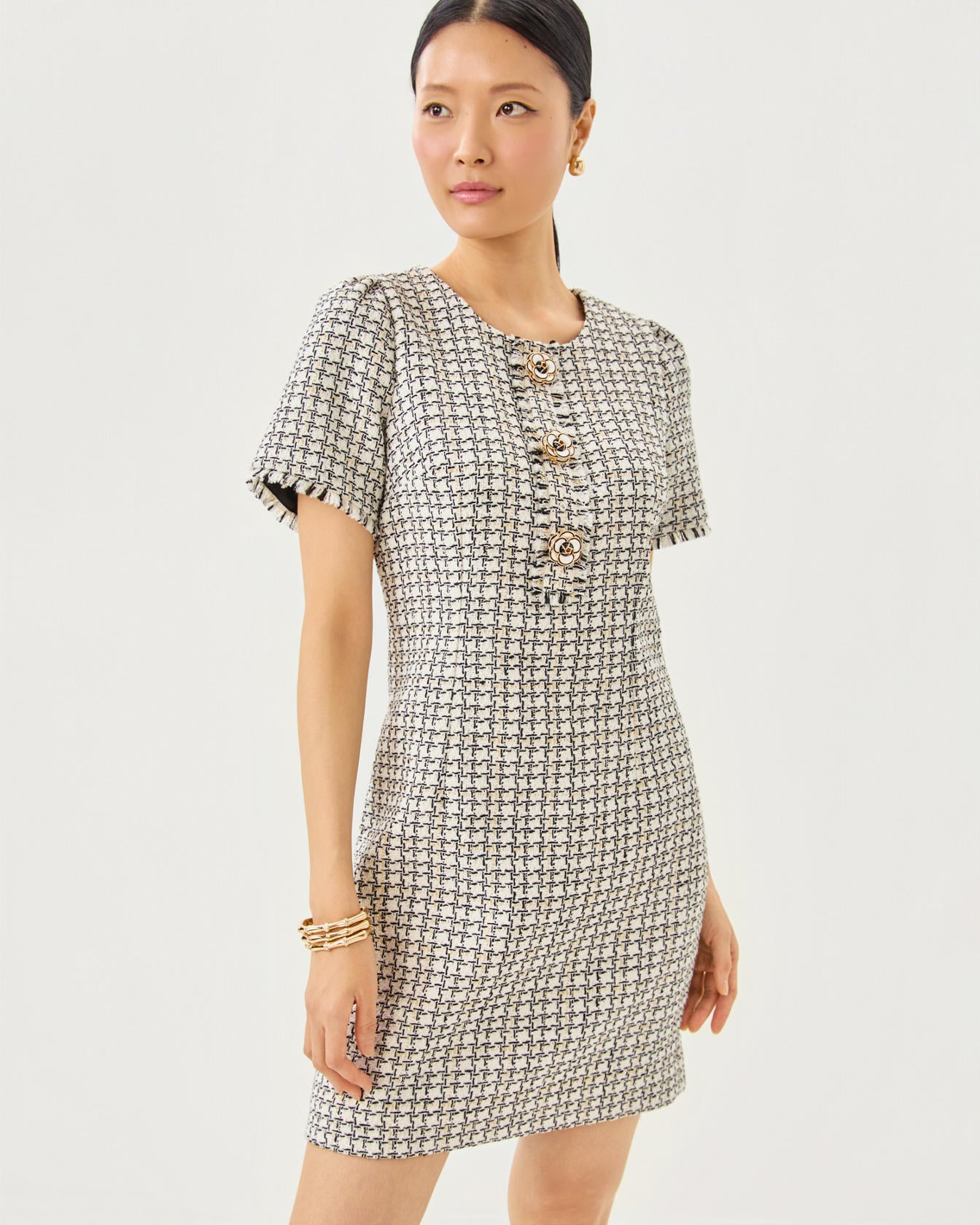 BRENDA BOUCLE DRESS