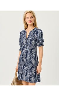 DELSIE DRESS IN LIL PALM PROWL