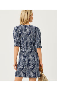 DELSIE DRESS IN LIL PALM PROWL