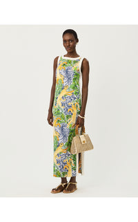 ELEANORA MAXI SHIFT ROMPER IN PALM PROWL