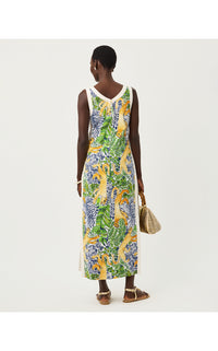 ELEANORA MAXI SHIFT ROMPER IN PALM PROWL