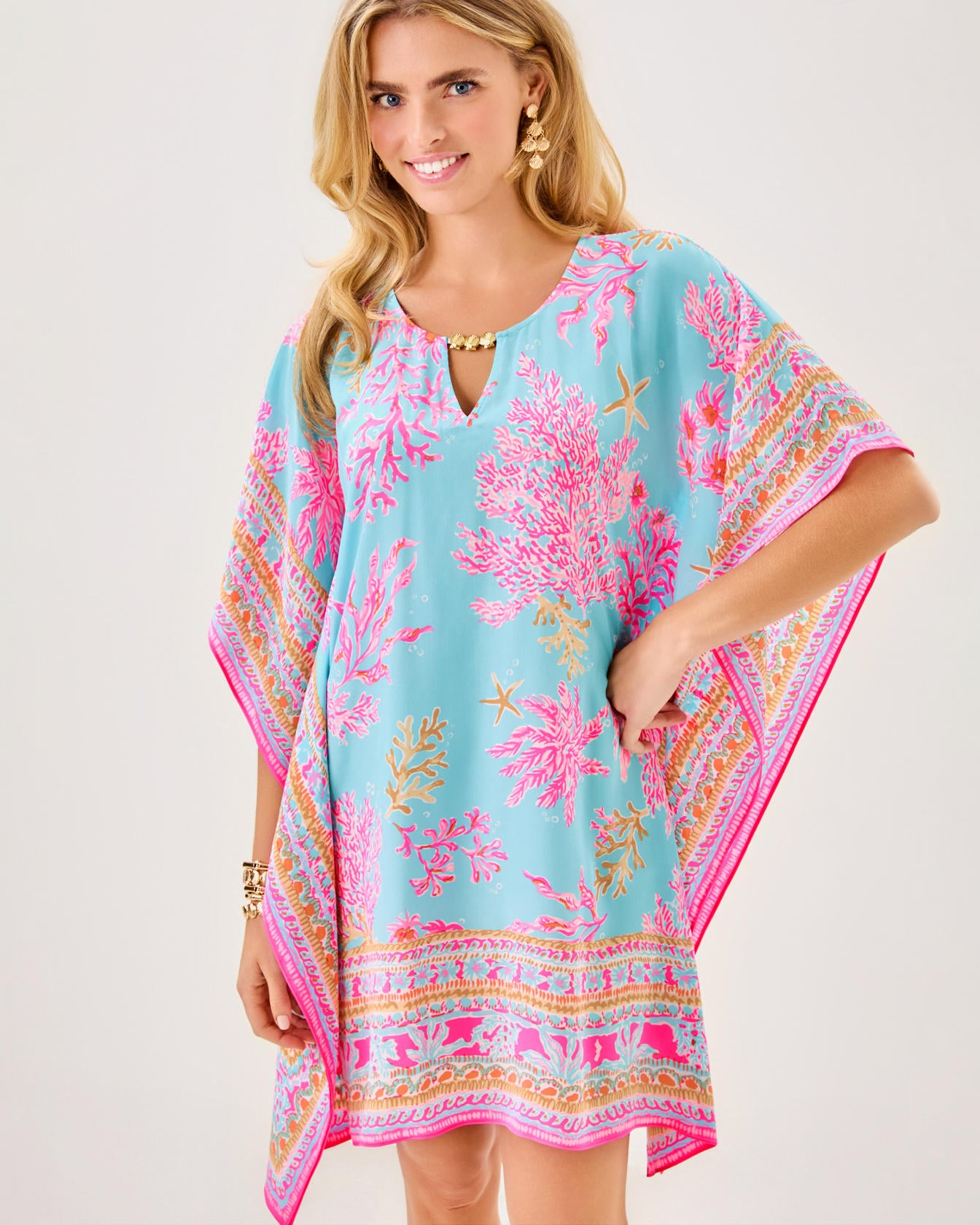 LINDAMARIE SILK CAFTAN