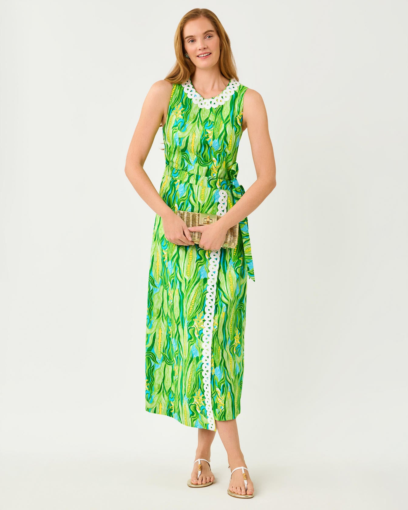 Fresia Stretch Maxi Shift In Sweet Corn