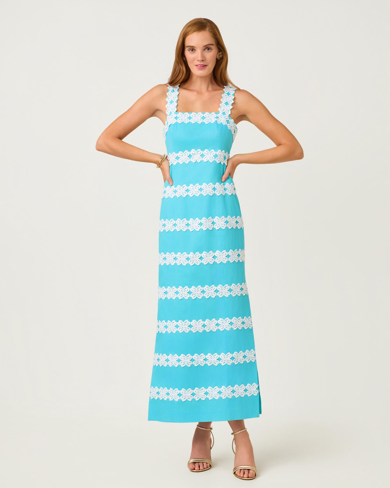 Davis Maxi Dressss Capri Blue