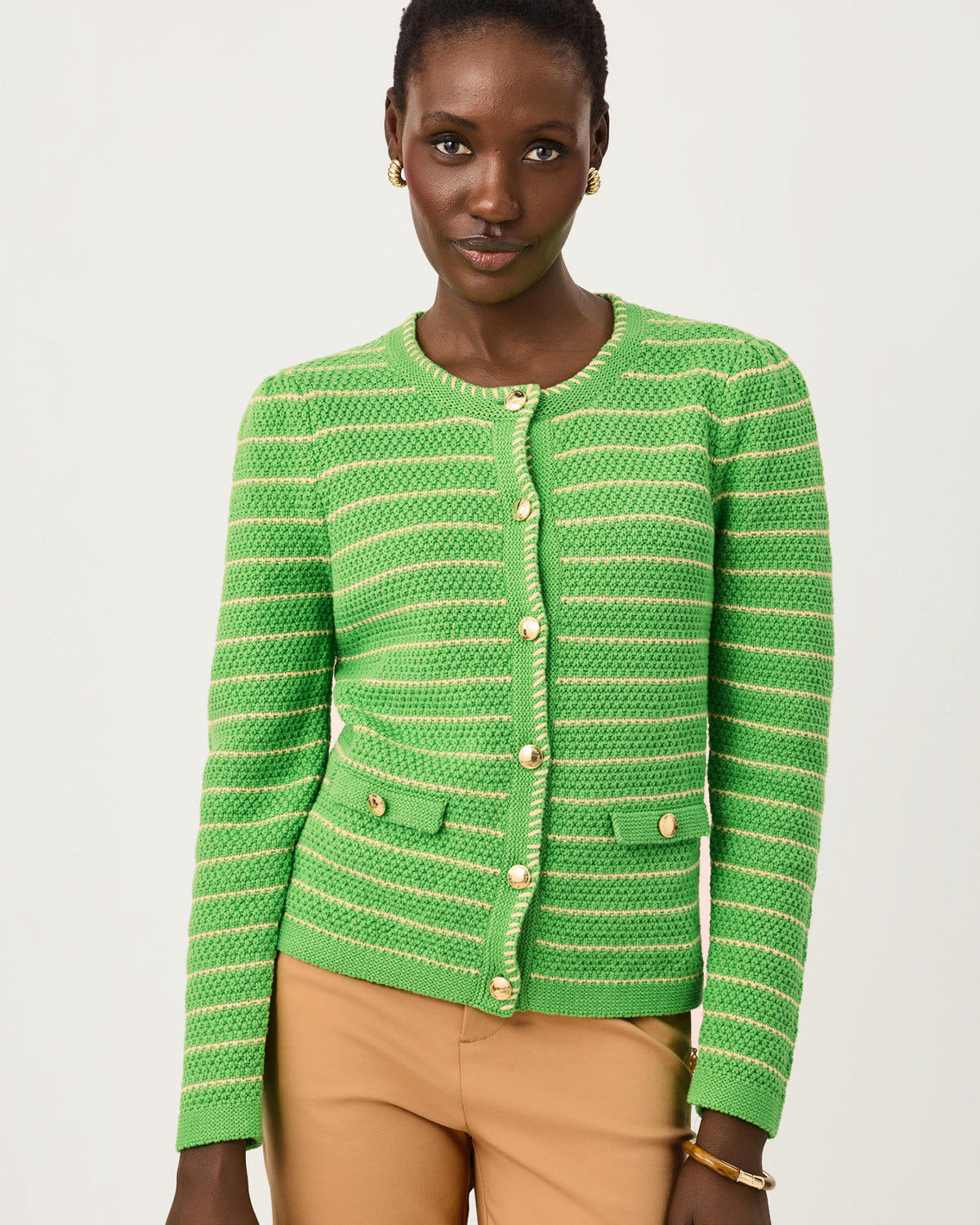 MAYSEN CARDIGAN CHATEAU GREEN