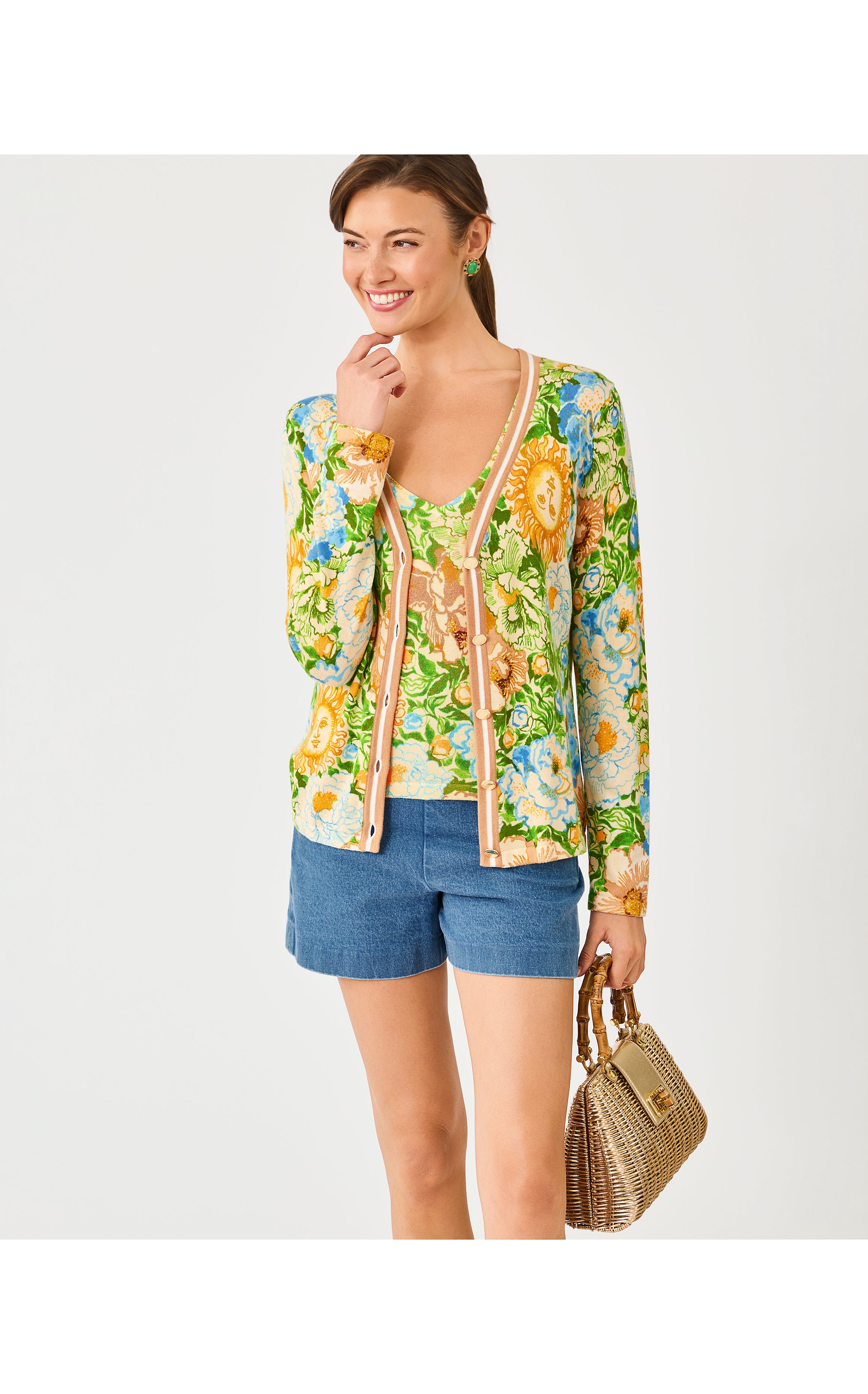 POLLYANNE CARDIGAN IN SYMPEONY
