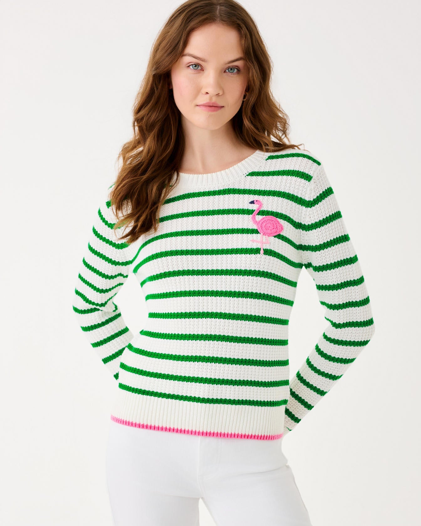 Jovienne Sweater Coconut Shine Bright Stripe