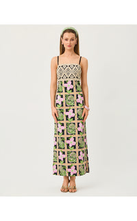 VENA STRETCH MAXI DRESS IN WINDOW SHOPPER