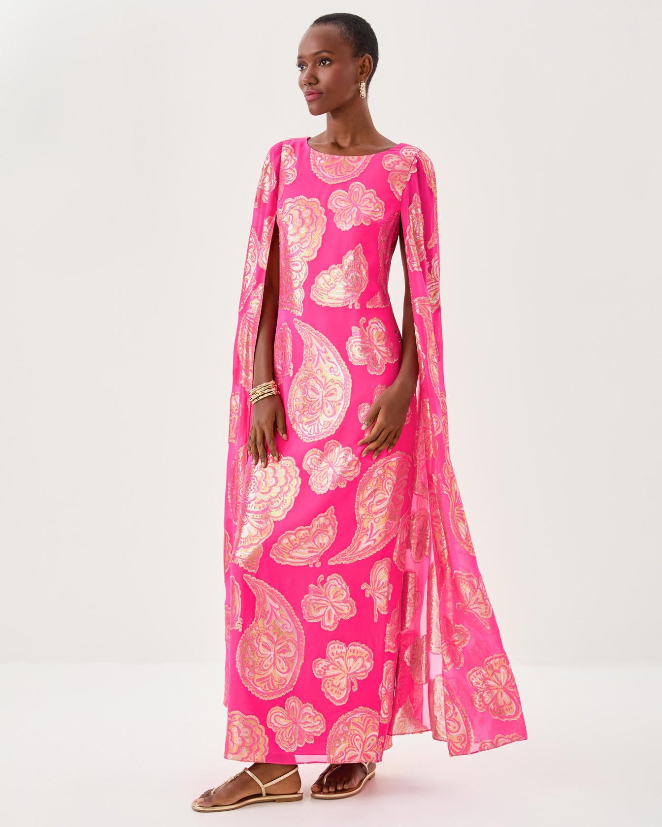 MADELYN SILK MAXI CAFTAN