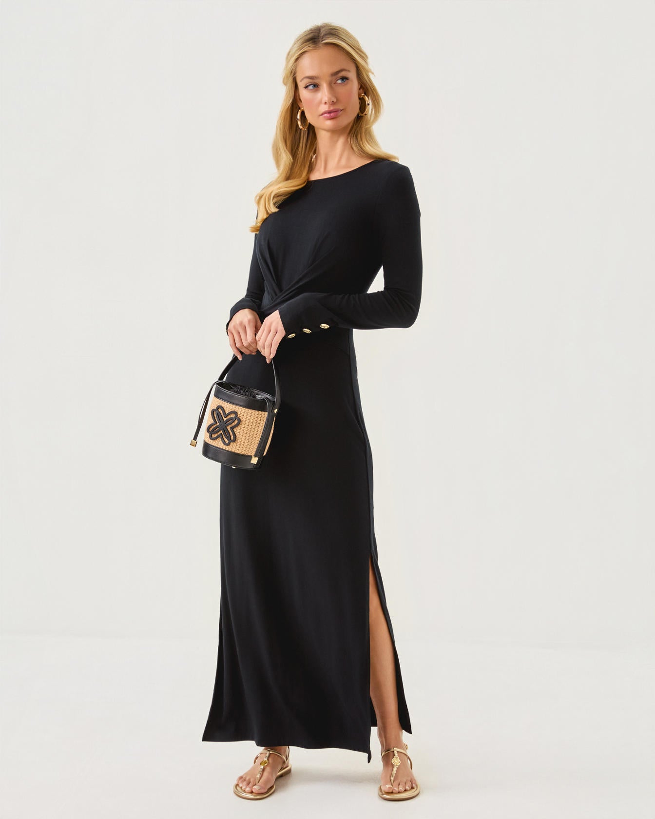 ALESSANI MAXI DRESS NOIR