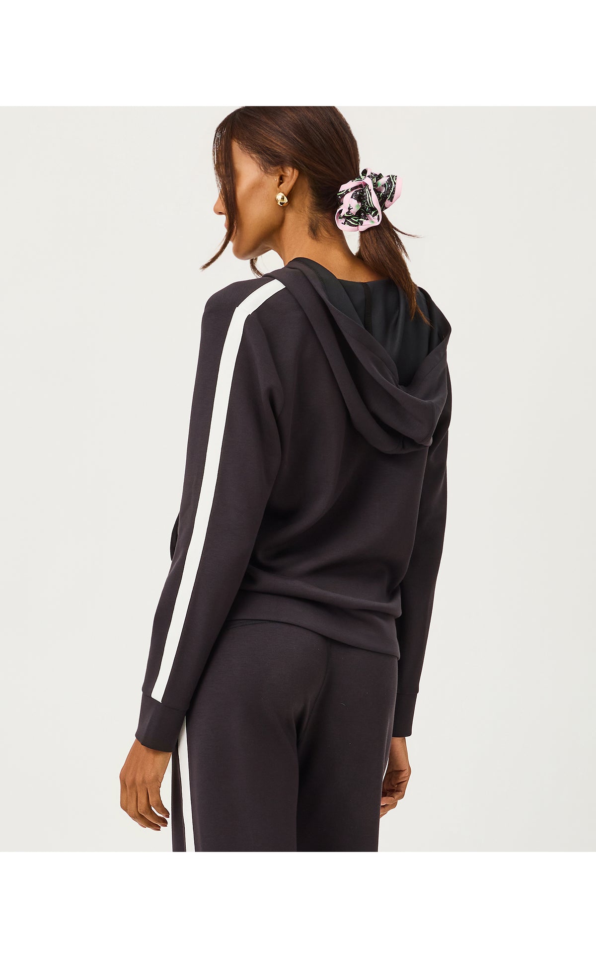 FENELLA ZIP-UP HOODIE UPF 50+ IN NOIR