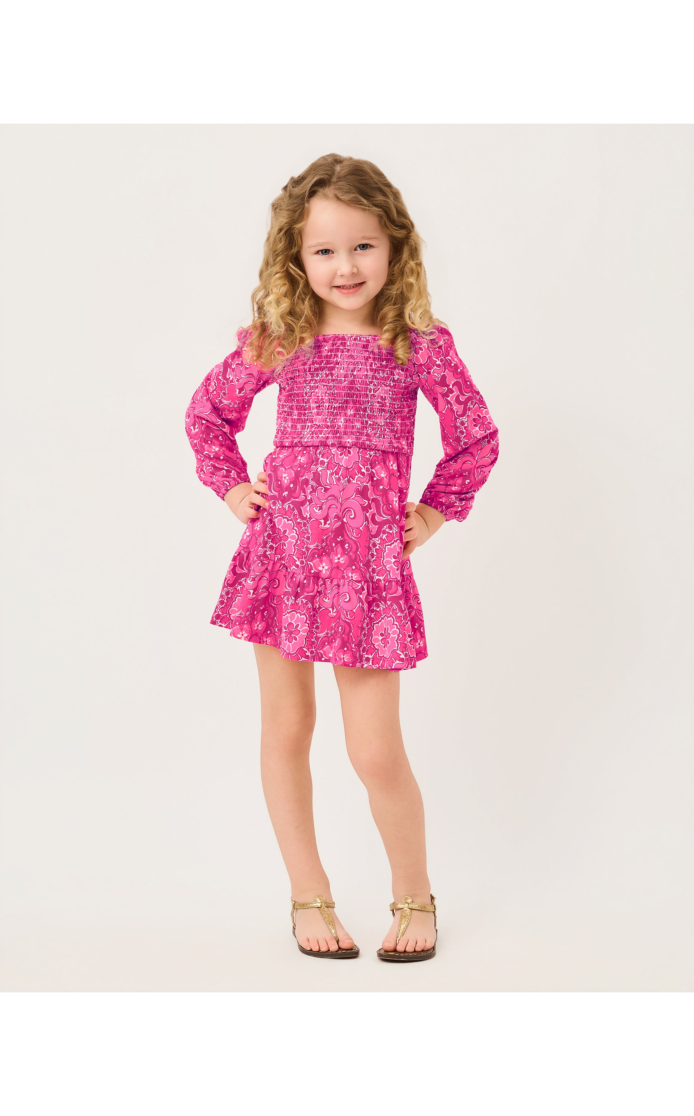 MINI JILLY LONG SLEEVED DRESS IN THE CASBAH ALLOVER