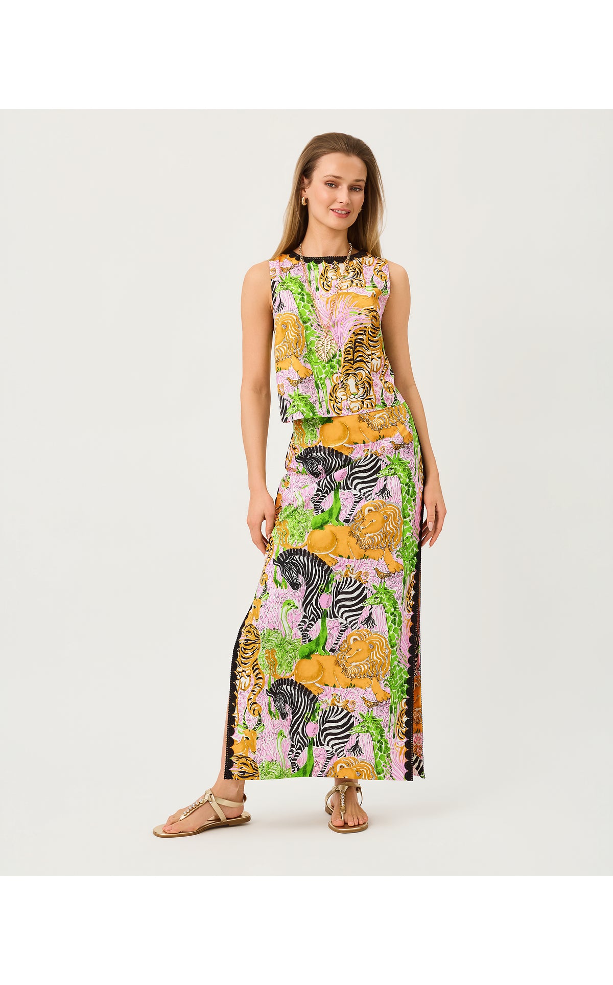 SANDERS MAXI SKIRT IN LILLYS ZOO