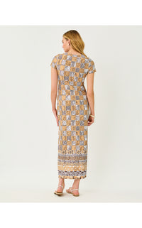 Kaden Upf 50+ Maxi Dress In Cheetah Checks Engineered Chillylilly