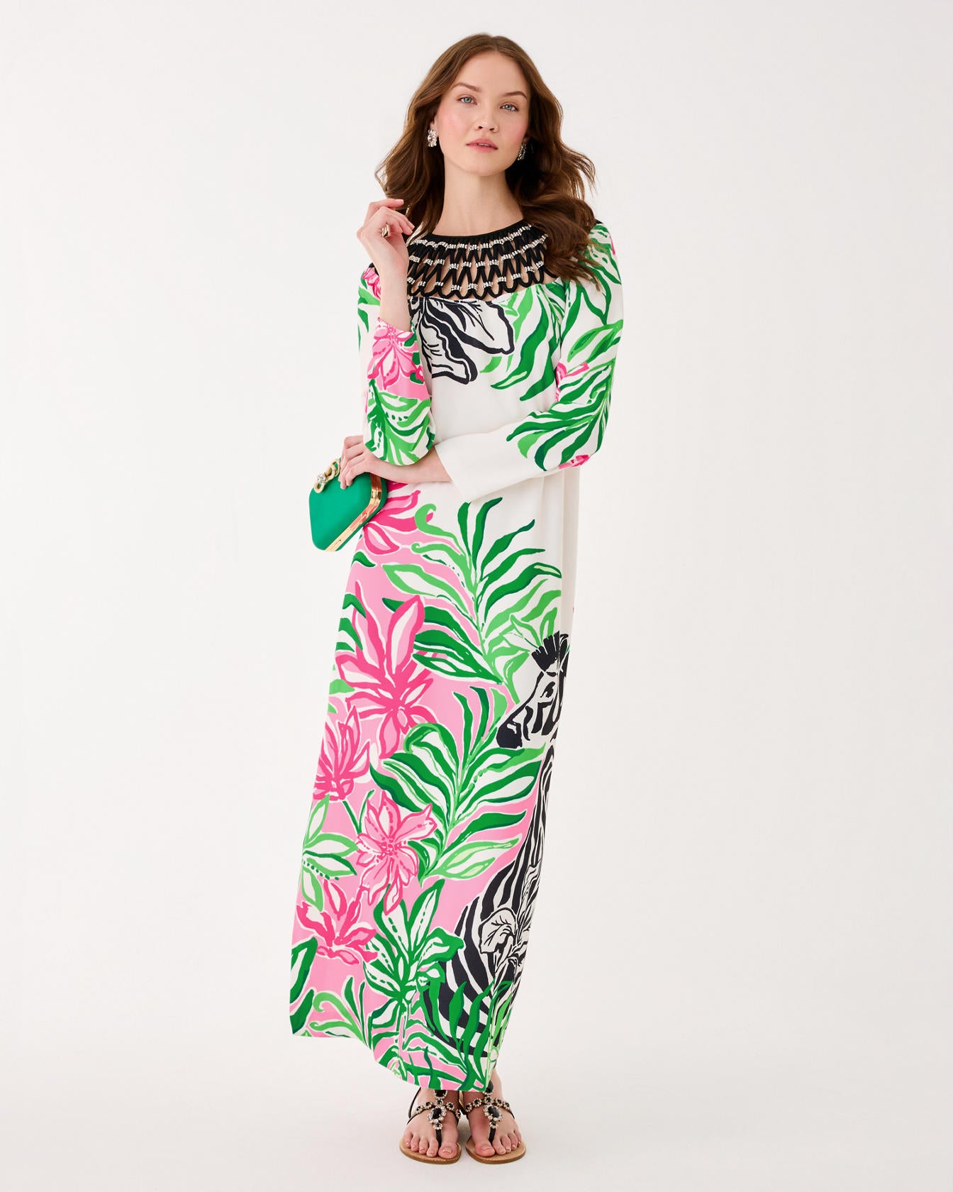 Jaycen Maxi Dress Coconut Prancing In The Moonlight Engineered Woven Maxi