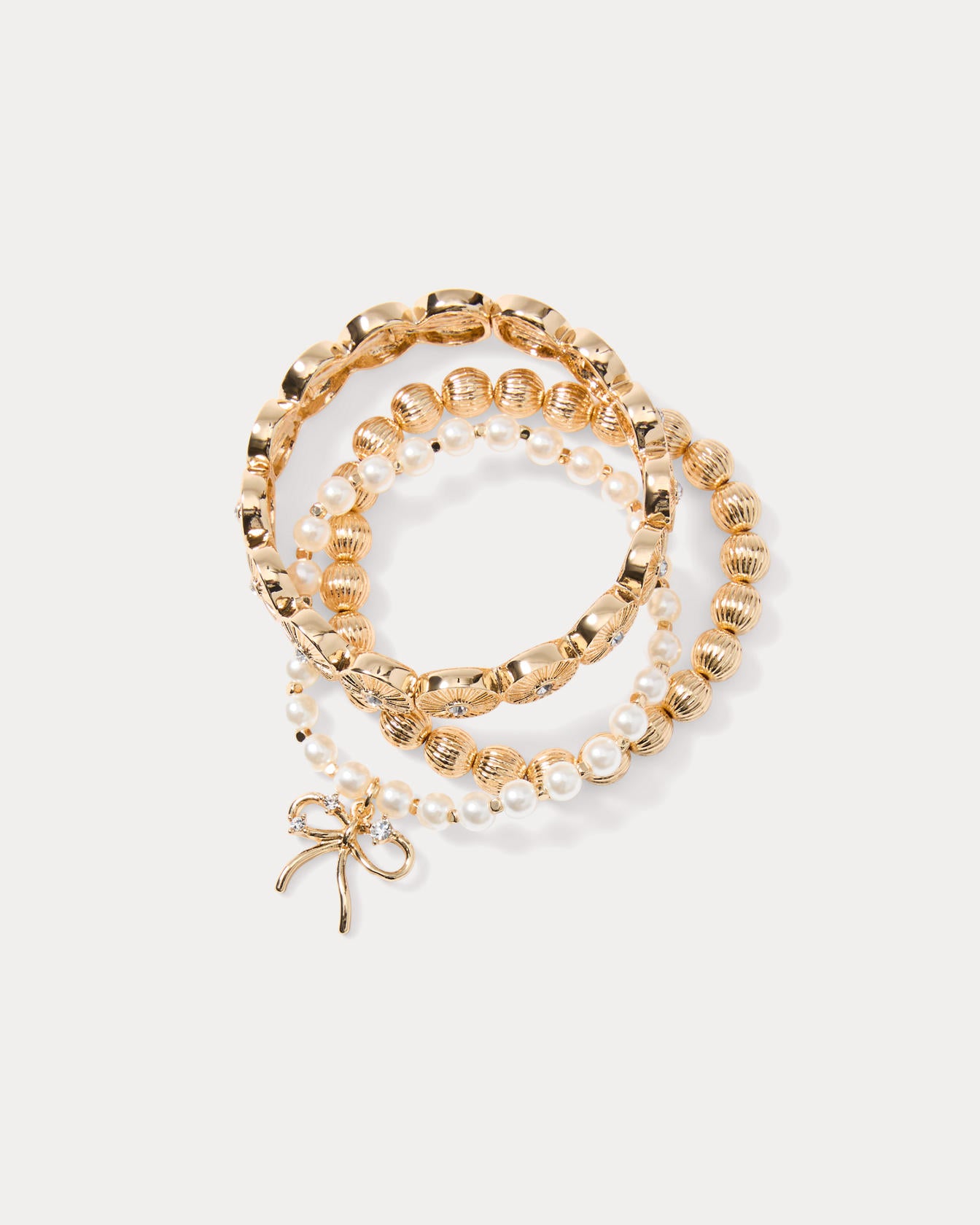 Tis The Season Bracelet Gold Metallic